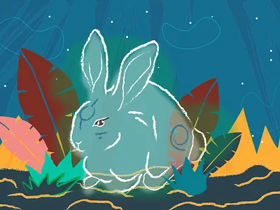 Rabbit Illustration digital art illustration illustrator