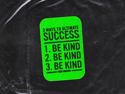 Be Kind distress grit grunge kind kindness label neon quote quotes type typography
