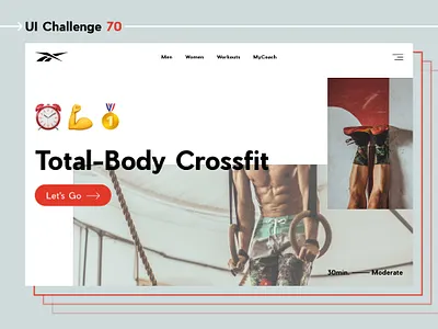 Daily UI 70 70 crossfit dailyui fitness illustrator invisionstudio sports uiux