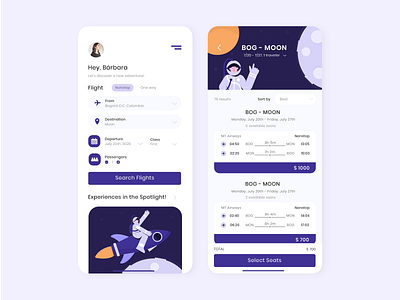 Airline app concept app illustration onboarding ui uidesign