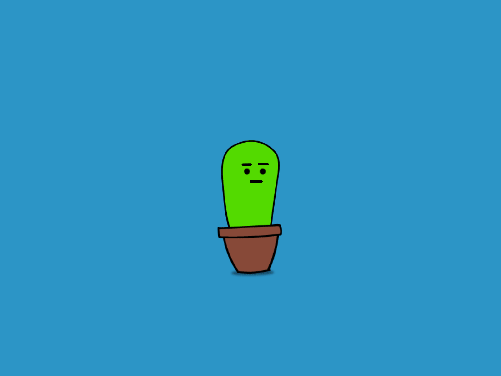 Cactus animation 2d 2d art 2danimation adobe animated gif animation cactus clody gif illustration art illustrator