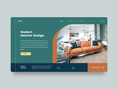 Modern Interior Design decor ecommerce furniture home interface interior interior design shopping ui user interface design ux web web design