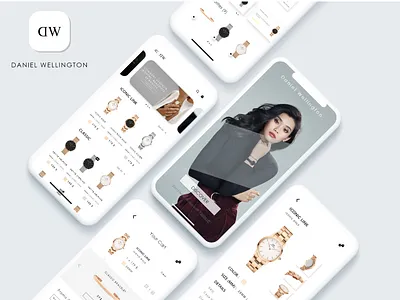 Daniel Wellington app - UI Design app branding design mobile design uidesign