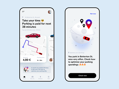 XPark - the ultimate parking app 2020 app car clean dashboad dribbbleweeklywarmup illustration minimalist mobile app mobile design parking parking app product design trend ui