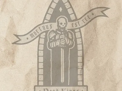 DEAD KINGS art cathedral dead deadkings england europe history king medieval parchment poster print tomb travel