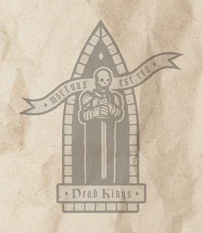 DEAD KINGS art cathedral dead deadkings england europe history king medieval parchment poster print tomb travel