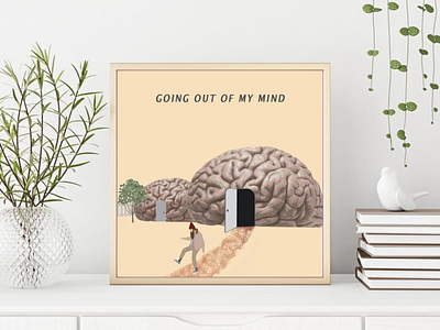 Going out of my mind #FeelingChallenge #Day3 challenge creative design design illustrator photoshop