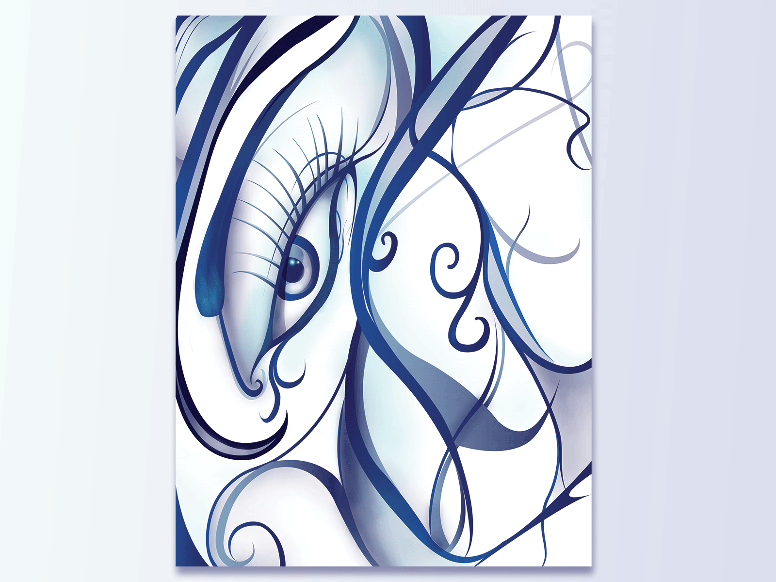 Blue Eye abstract digital art