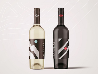 Lakehaus Red & White: Wine Label Concepts brandidentity branding canadian creative design graphicdesign illustration minimal modern packaging type typography winebottles winelabelpackaging winelabels