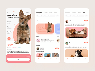 Pet app app pet pet app ui 设计