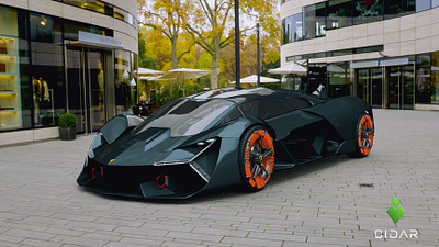 Lamborghini Terzo Millennio 3d art 3d artist animation automation blender blender3d car rendering cgart design hard surface modeling product design supercar