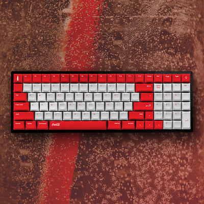 Custom keyboard CocaCola brand coca cocacola custom keyboard keyboards merch red soda