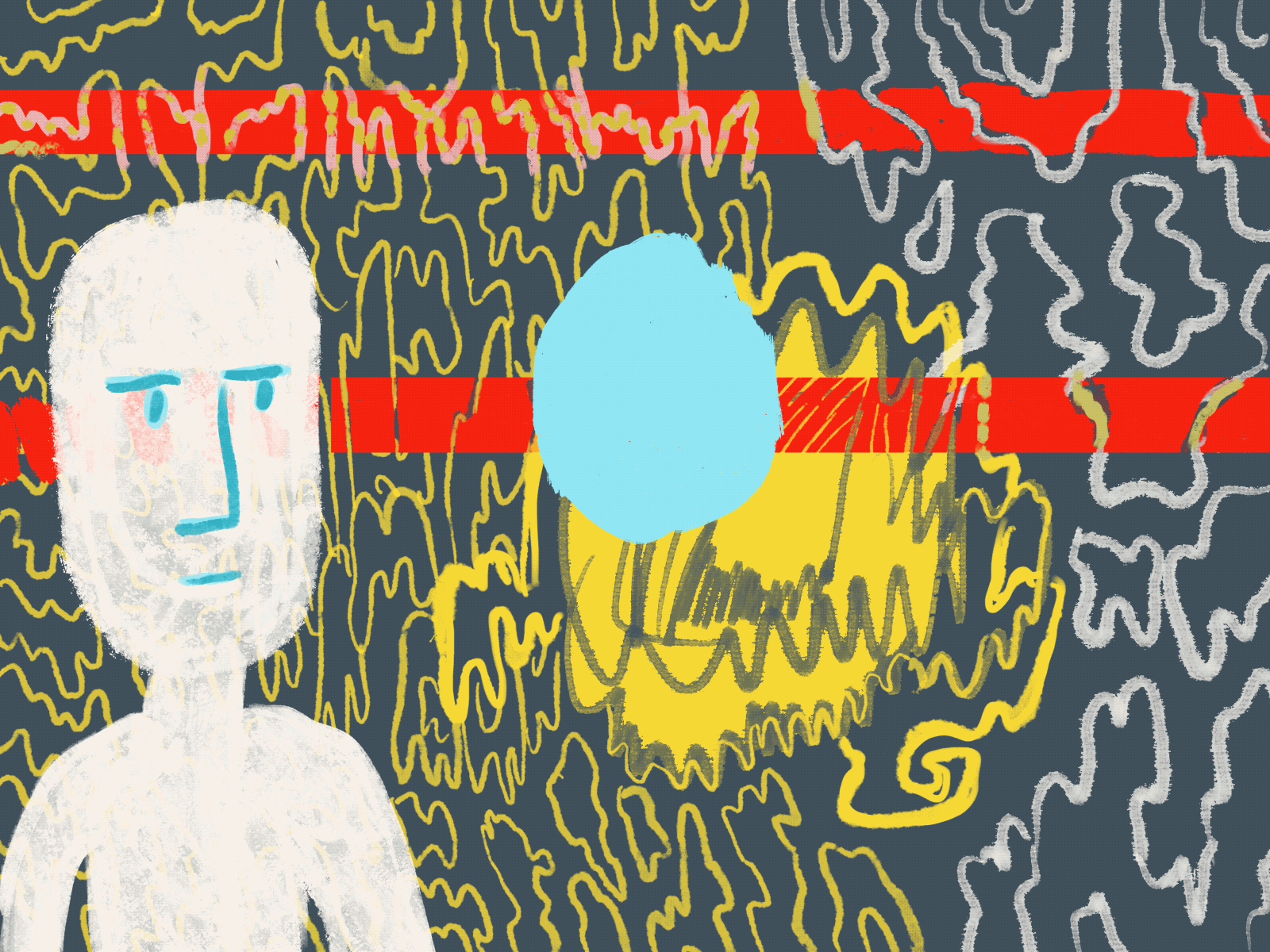 Dripping with Blobs digital art illustration