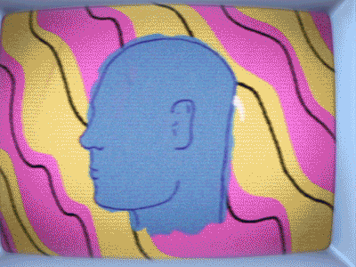 Stuck in a loop after effects animated gif animation animation 2d cel animation loop loop animation motion motion design motion graphic motion graphics psychodelic television tv