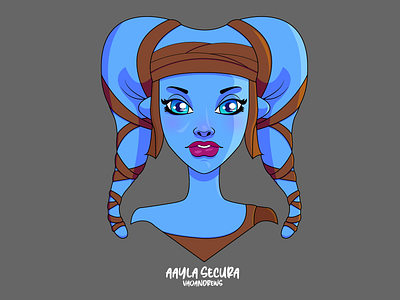 Aayla Secura Star Wars Cartoon aaylasecura cartoon cartooning design digital digital illustration digital painting digitalart illustration illustrator illustrator illustration vector starwar starwarstheclonewars vector vectorart