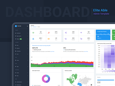 Elite Able Admin Dashboard admin admin dashboard admin dashboard template admin design admin panel admin template admin templates admin theme branding dashboard dashboard ui react react admin dashboard react admin template ui ui ux design uidesign