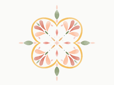 Paradise design digital digital 2d floral floral design floral pattern gouache graphic illustration pattern procreate simple