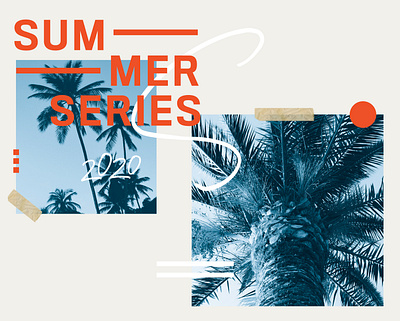 Summer Series branding church design color design illustrator marketing minimalistic typography