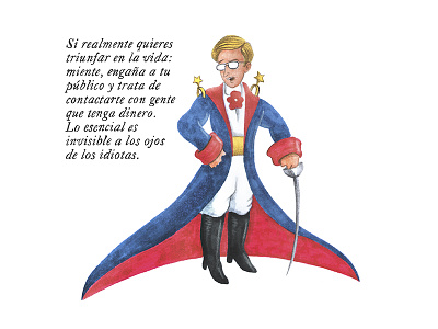 Le Petit Prince acrylic paint characterdesign comicart draw emiliano raspante illustration illustration art lepetitprince marker marker sketch pen art