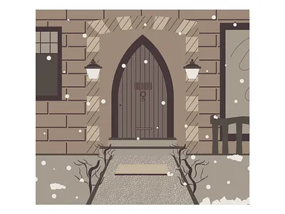 Doors Windows etc - A Series (7/7) architecturaldesign architecture architecture design branding christmas christmas card christmas flyer design doors doorsandwindows doorsillustration illustration illustration digital illustrator monochromatic poster print snowfall vector windowillustration