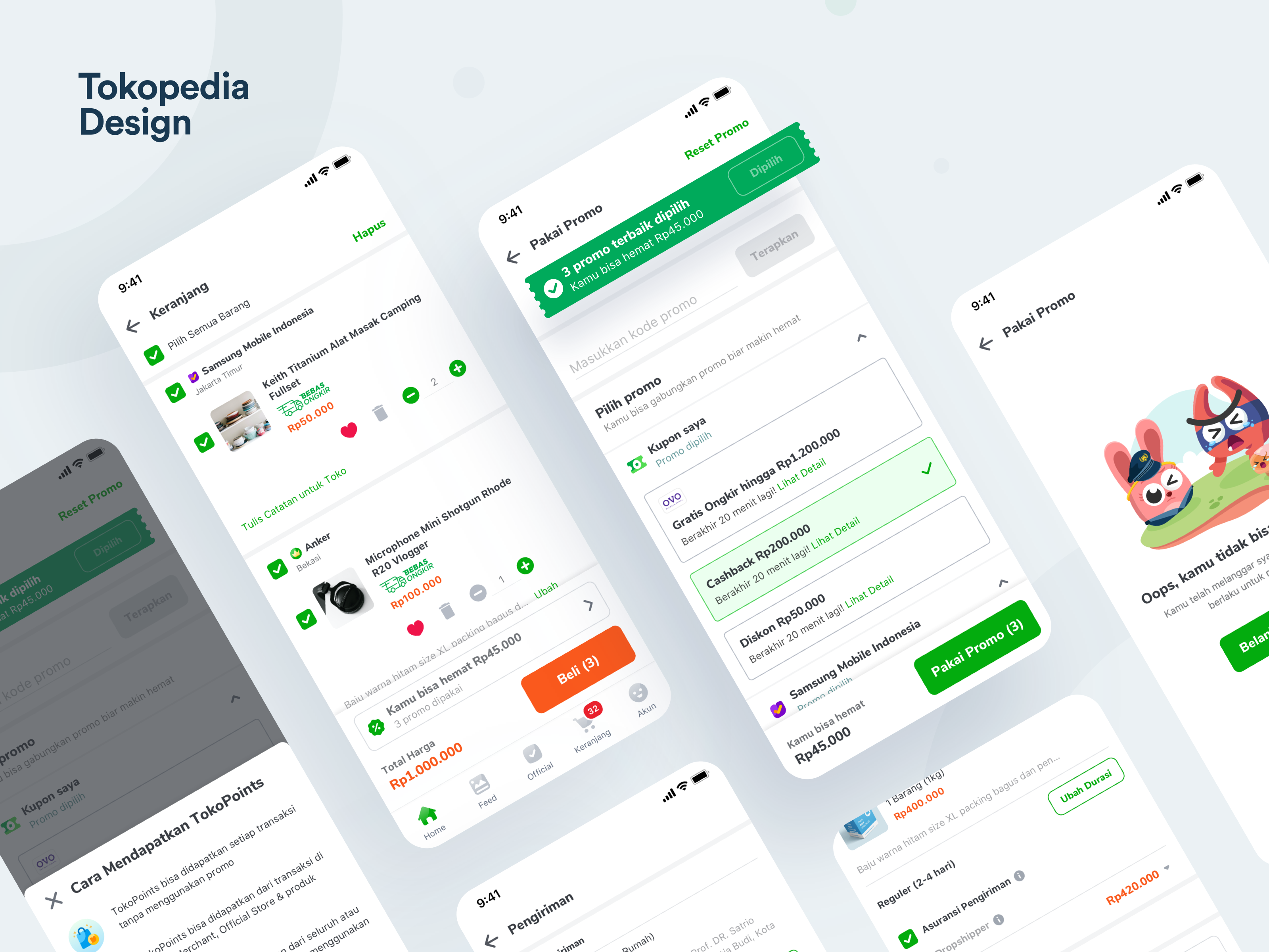 Example of Tokopedia - Promo Backfunnel