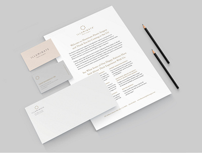 Illuminate Print Collateral branding layout print design typography