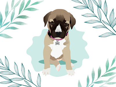 NALA design dog dog illustration illustration puppy wacom intuos