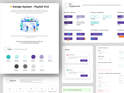 Paylief - Design system buttons color design design system listing pattern pattern design style guide styleguide text fields typography ui ui component ui components user interface ux visual design visual language web website