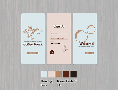 Coffee Break dailyui 001 illustration ui