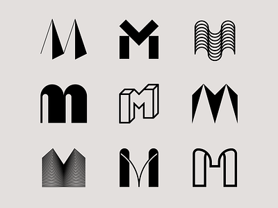 Letter M exploration 3d logo architect brand identity branding construction geometric impossible shape letter exploration letter m letter m logo lettermark logo logo design m logo minimal monogram simple tech logo typography