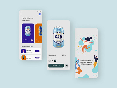 Order drinks online for everyone. design design challenge figma mobileapp mobileappdesign ui ux uxdesign uxuidesign