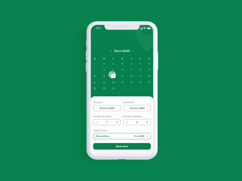 Hotel Booking App adobe xd app design booking booking app cool colors hotel hotel app hotel booking interaction ios app minimal minimalistic mobile ui mobileappdesign travel travel app ui