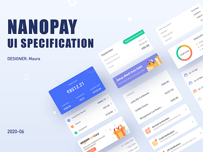 Financial APP UI components branding design flat ux web