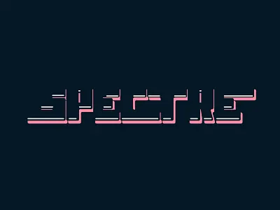 Spectre custom letters design digital art graphic design hand lettering illustration typogaphy
