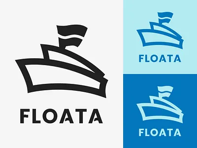 23/50 Daily Logo Challenge - Boat Logo boat branding design ferry flag foata graphic illustration jumpman logo logotype marine mariners minimal open waters yacht sailor scalable ship star point marine