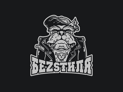 Беzsтиля design dog hardcore illustration logo musiclogo punkrock vector