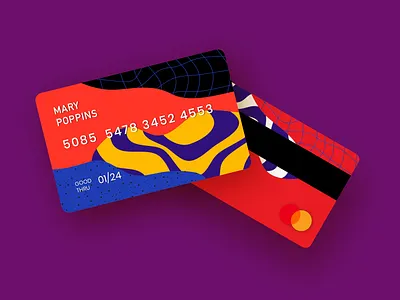 Card Design I bank bank card banking branding card card design cash design digital illustration money vector