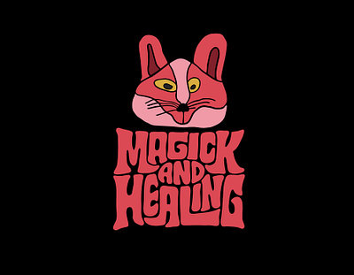 Magick and Healing clientwork fox hand drawn handlettering healing itsjerryokolo jerryokolo logo designer logodesign logotype magic magical meditation procreate psychic spiritual typography wellness witch witchcraft