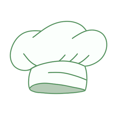 Chef's hat logo apple pencil chef chef hat chef hat logo digital illustration hat logo illustration ipadpro procreate