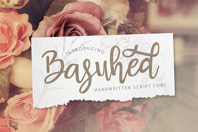 Basuhed - Handwritten Font alternates calligraphy casual classy elegant feminime handdrawn handlettering handwritten ligature logotype modern script stylish whimsical