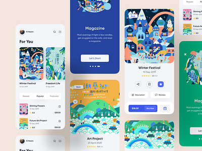 Magazine Store Mobile App article book booking app bookstore e learning ecommerce education app magazine magazine design mobile app nasim news app news portal newspaper online shop online shopping online store product shop suhayel ahmed nasim