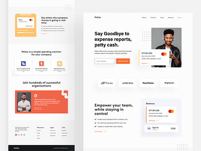 SaaS Landing Page branding company expense homepage landing landingpage mastercard payment saas saas design saas landing page saas website software design software landing page ui design uitrends uiux web design webflow website