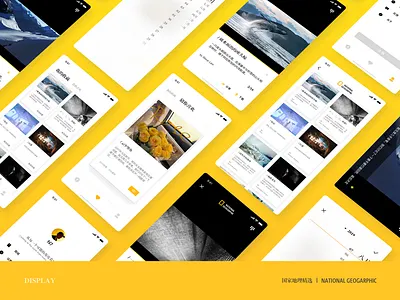 National Geographic App Page Display app ui