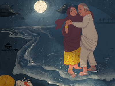 Dancing under thee moonlight.