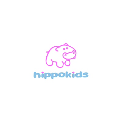 Hippokids - children wear branding children design icon illustration logo