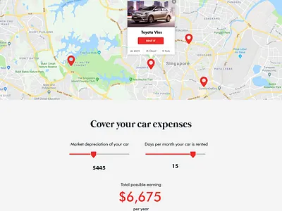 Car Rental Landing Page black car app car interface car rental how it works save expense