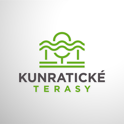 Kundratické terasy branding design icon illustration logo