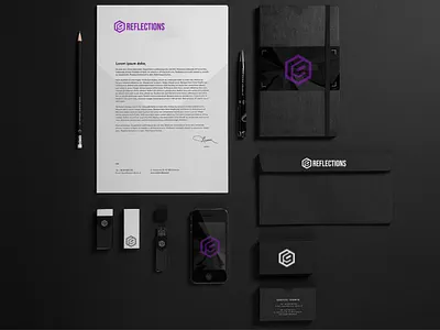 9 REFLECTION LOGO DESIGN 3d logo branding busines card design flat icon identity logo logo design minimal vector