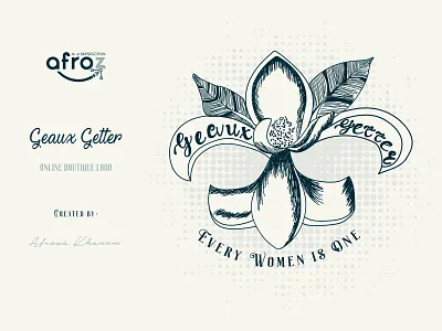 Logo For Online Women Boutique adobe illustrator beautiful logo boutique boutique logo branding cloth illustration logo online shop sketch typography vector vector art woman women