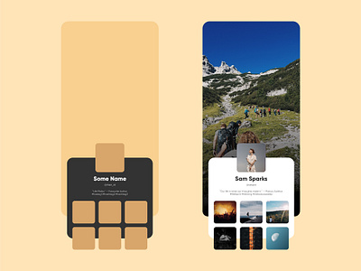 User Profile - Daily UI 006 android app app design application daily challenge dailyui image sharing instagram ios iphone modern profile ui ui designer uiux user ux